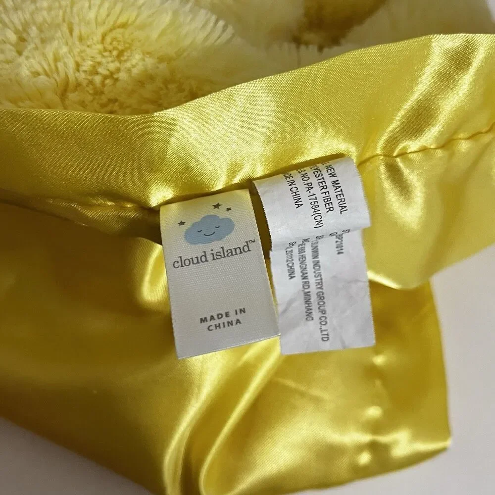 Cloud Island Yellow Chick Chicken Security Blanket Lovey Lovie Satin Blankie